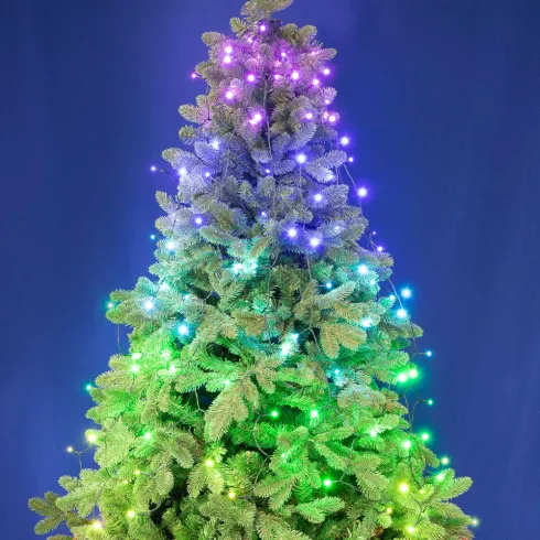 iSparkle LED-es fényfüzérköteg, SMART, RGB, 144 LED/8x1,8 m, zöld vezeték, IP44, HSO                  LEDS144C-APP