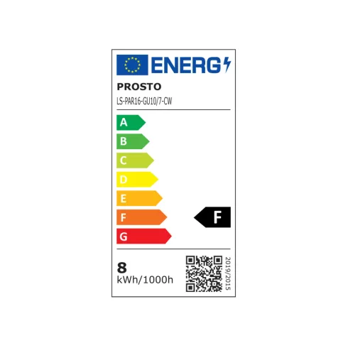 PROSTO LED fényforrás, spot, 7,4W, GU10, 5000K, HSO                                                   LS-PAR16-GU10