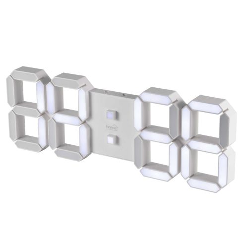 Digitális, LED ébresztőóra, 3D, fehér, HSO                                                            LTC05