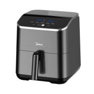   MIDEA Air Fryer, 4.6 l kosár, 5.7 l üst, 1500 W, 60 p időzítő, 200 °C hőmérséklet, lecsatolható sütő  MAD55005APKH