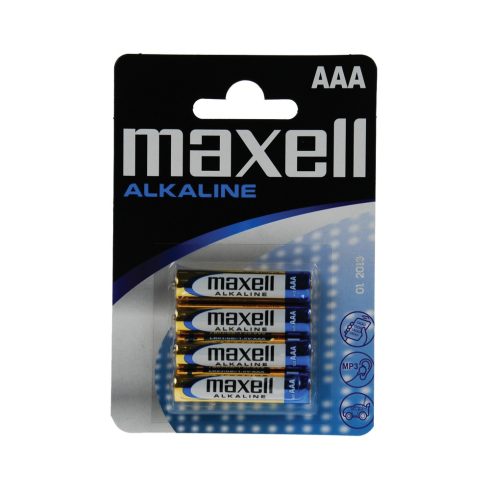 AAA elem, alkáli, 4db/bliszter                                                                        MAXELLLR03