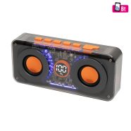   Vezeték nélküli hangszóró és multimédia lejátszó, 2 x 10 W, RGB LED, BT TWS, USB-C, superbass mélysu  MECHAPOWER