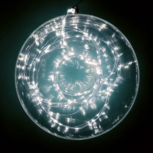 Micro LED-es fényfüzér, 80 LED, hidegfehér, kültéri, HSO                                              ML80/WH