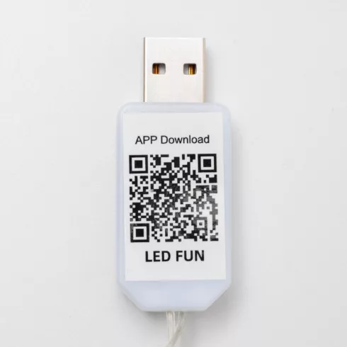 Micro LED-es fényfüggöny, smart, RGB, 240 LED/3x2,4m, USB csatlakozóval, távirányítóval, beltéri,HSO  MLF240RGBSMAR