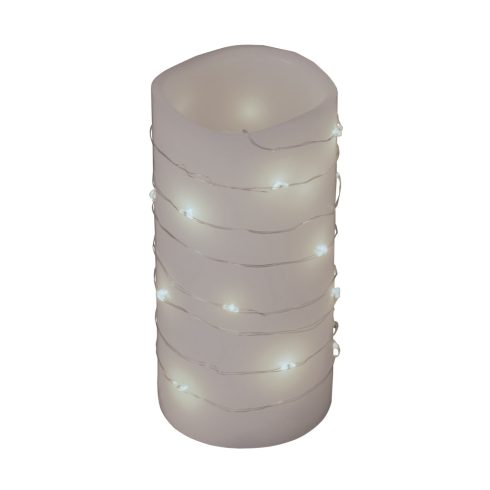 Mikro LED-es fényfüzér, 20 hidegfehér LED, 2m, 2xCR2032, HSO                                          MLF26/WH