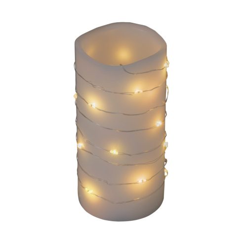 Mikro LED-es fényfüzér, 20 melegfehér LED, 2m, 2xCR2032, HSO                                          MLF26/WW