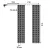 Micro LED-es fényfüggöny, 20 füzér / 20 LED, melegfehér, kültéri kivitel, HSO                         MLF400/WW