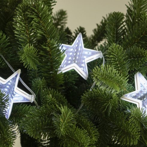 LED-es díszfüzér, tükrös, csillag, HSO                                                                MRLC6/S