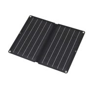   Hordozható napelemes USB töltő, 10W, 2xUSB, LED töltésjelző, összecsukható, karabinerekkel, HSO       MSC10W