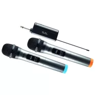   Mikrofon szett, vezeték nélküli, 20m hatótáv, 2db mikrofon és tölthető vevőegység, USB-C kábel, HSO   MVN220