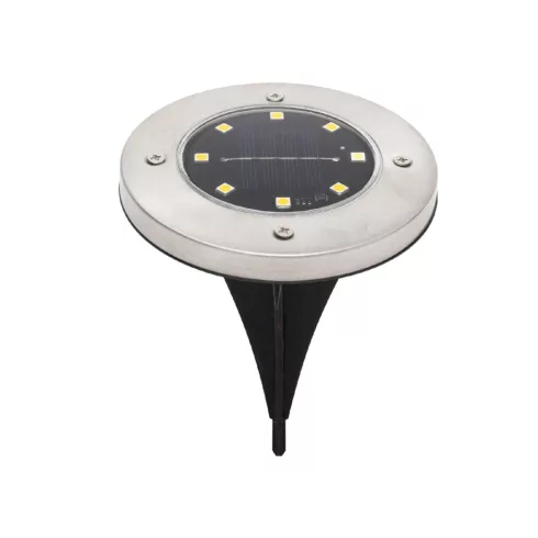 Napelemes kerti lámpa szett (2db), 8db LED, 200 mAh akkumulátor, acél és műanyag, leszúrható, HSO     MX626WW
