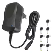   Univerzális töltőadapter 600mA, DC csatlakozókészlet, 100-240 V, 50/60 Hz, 1,8 m kábel, LED jelzés    N3110N