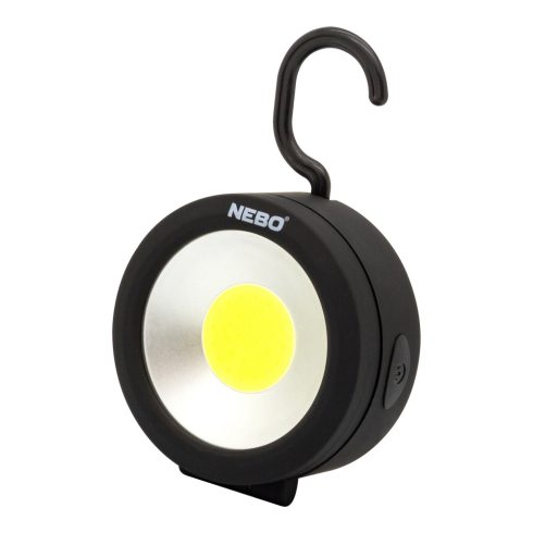 NEBO ANGLE LIGHT elemes lámpa, kerek, IPX4, mágneses talppal, akasztóval, HSO                         NEB-7007-G