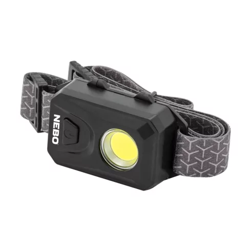 NEBO 150 fejlámpa, 150 lumen, COB LED, 19 méter, 3 üzemmód, elemes, IP44, HSO                         NEB-HLP-7000-