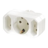   Hál.elosztó 3-as 1föld-2euro, HSO                                                                     NV13/WH