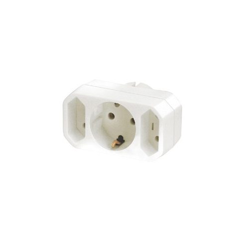 Hál.elosztó 3-as 1föld-2euro, HSO                                                                     NV13/WH