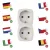 Elosztó adapter, 2 aljzat, max. 16A                                                                   P00252N