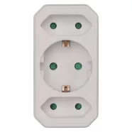   Aljzat elosztó 1xschuko, 2xeuro                                                                       P00272