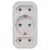 Aljzat elosztó 1xschuko, 2xeuro                                                                       P00272