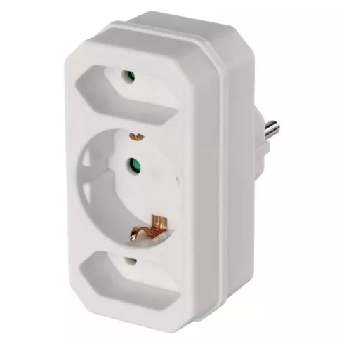 Aljzat elosztó 1xschuko, 2xeuro                                                                       P00272