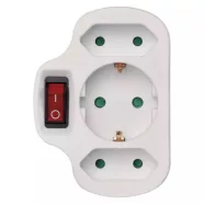   Aljzat elosztó, kapcsolható 1xschuko, 2xeuro                                                          P00282