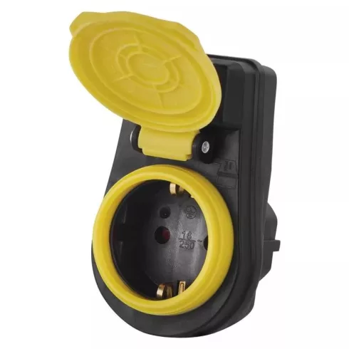 Aljzat elágazó 1× kapcsolós IP44 SCHUKO                                                               P00292