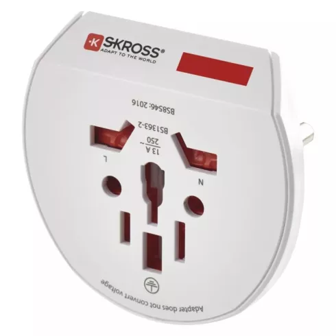 Utazó adapter, külföldről Európába/SCHUKO/FRENCH                                                      P0055N