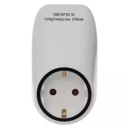   Aljzat, 1xschuko, 2xUSB                                                                               P0072