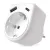 Aljzat elosztó 1x SCHUKO, 1xUSB-A+1xUSB-C, max. 3680 W, IP20, fehér                                   P0075