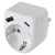 Aljzat elosztó 1x SCHUKO, 1xUSB-A+1xUSB-C, max. 3680 W, IP20, fehér                                   P0075