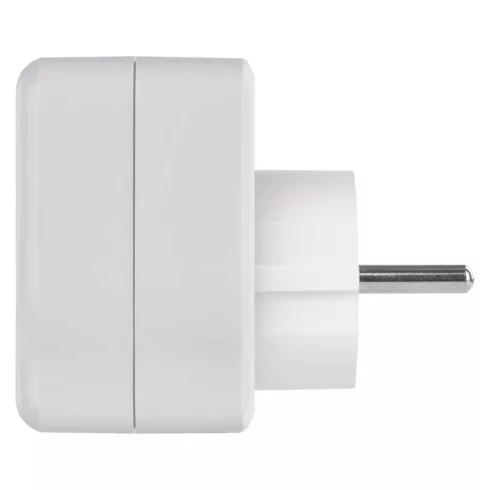 Aljzat elosztó 1x SCHUKO, 1xUSB-A+1xUSB-C, max. 3680 W, IP20, fehér                                   P0075