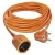 Hosszabbító kábel, 10m, 1,5mm2, PVC, 1 aljzat, 16A 230V, IP20, narancs                                P01210R