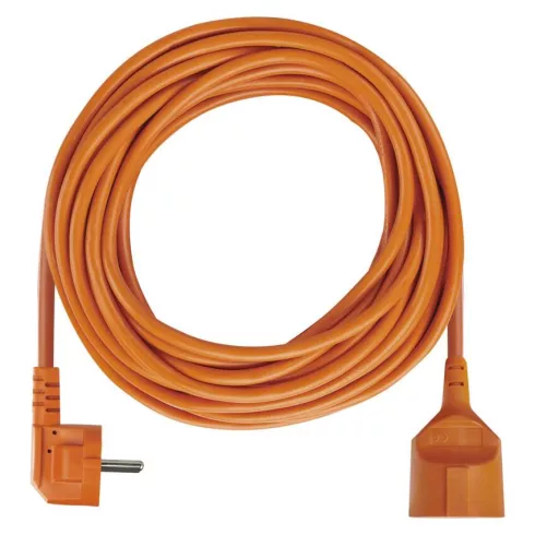 Hosszabbító kábel, 10m, 1,5mm2, PVC, 1 aljzat, 16A 230V, IP20, narancs                                P01210R
