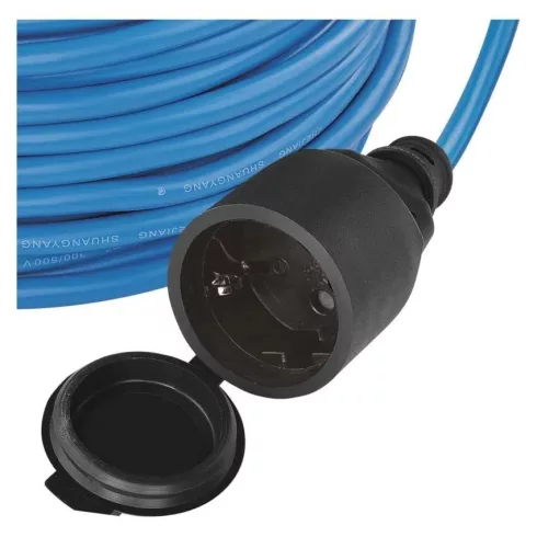 Időjárásálló hosszabbító 10m, 1 aljzat, 1,5mm2, IP44, fagyálló kábel                                  P01510W