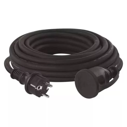 Hálózati hosszabbító 10m 3x2,5mm gumi IP44 max:3680W                                                  P01810R