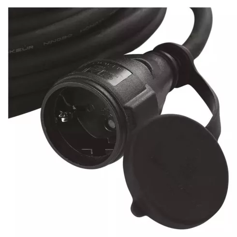 Hálózati hosszabbító 10m 3x2,5mm gumi IP44 max:3680W                                                  P01810R