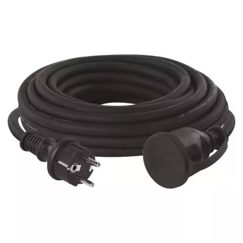 Hosszabbító 10m gumi 1 aljzat schuko 1,5mm                                                            P01810