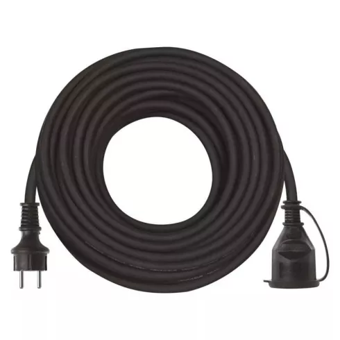 Hosszabbító 20m gumi 1 aljzat schuko 1,5mm                                                            P01820