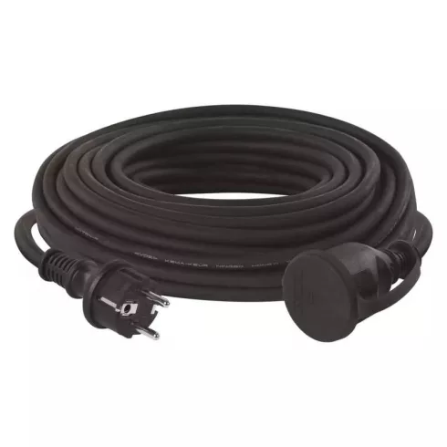 Hosszabbító 20m gumi 1 aljzat schuko 1,5mm                                                            P01820