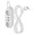 Hosszabbító 1,4 m, 2 aljzat+2xUSB-A+1xUSB-C, PVC, 1,5 mm2, fehér                                      P02214E