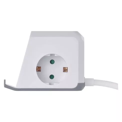 Elosztó (hosszabbító) kocka, 2m 2 aljzat schuko + 2xUSB-A + 1xUSB-C + Qi 1,5mm                        P0222CQ