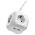 Elosztó (hosszabbító) kocka 1,9m 4 aljzat schuko + 2xusb, 1,5mm                                       P04219GU