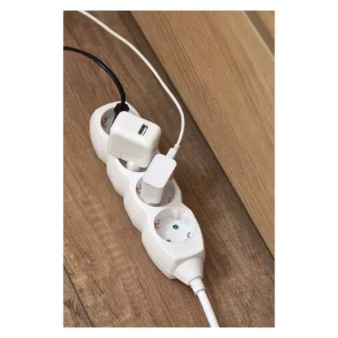 Elosztó (hosszabbító) 1,5m 4 aljzat schuko 1,5mm                                                      P0421R