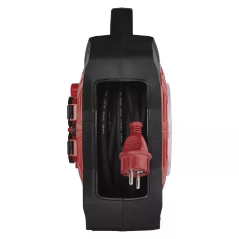 Kábeldob IP44 15m gumi 4aljzat 1,5mm, beépített LED-es világítással                                   P08215