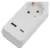 Elosztó (hosszabbító) 2m kapcsolós 3 aljzat schuko + 1xUSB-A + 1xUSB-C 1,5mm                          P1322CU