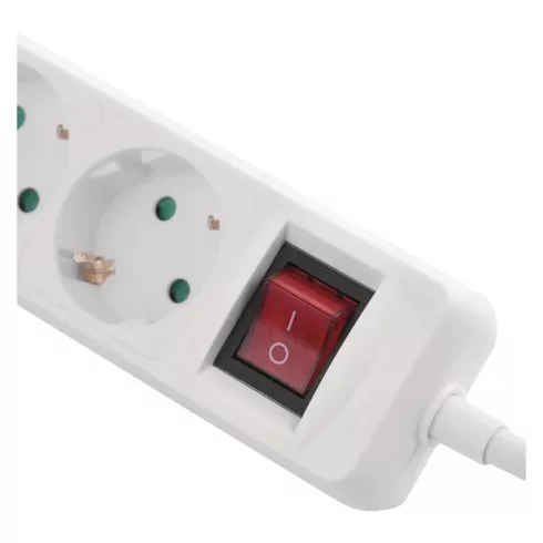 Elosztó (hosszabbító) 2m kapcsolós 3 aljzat schuko + 1xUSB-A + 1xUSB-C 1,5mm                          P1322CU