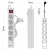 Elosztó (hosszabbító) 3m kapcsolós 5 aljzat schuko + 1xUSB-A + 1xUSB-C 1,5mm                          P1523CU