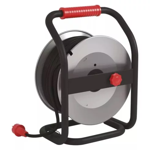 Kábeldob fém 4-alj 40m 3x2,5mm2 vezeték                                                               P19224