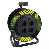   Kábeldob 25m PVC 4 aljzat 1,5mm                                                                       P19427