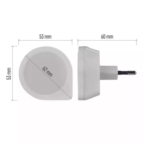 LED éjszakai fény fotoszenzorral                                                                      P3314